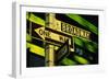 One Way and Broadway Signs-Jon Hicks-Framed Photographic Print