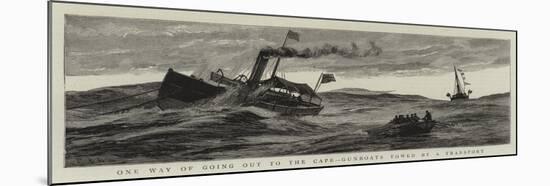 One Way of Going Out to the Cape, Gunboats Towed by a Transport-null-Mounted Giclee Print