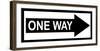 One Way-null-Framed Art Print