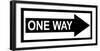 One Way-null-Framed Art Print