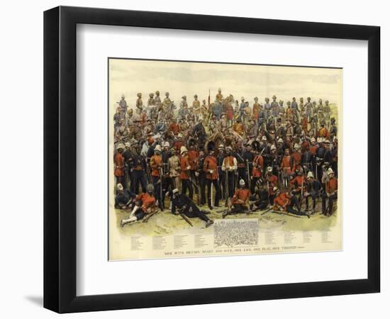 One with Britain, Heart and Soul, One Life, One Flag, One Throne, Tennyson-null-Framed Premium Giclee Print