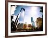 One World Trade Center (1WTC) and the 9/11 Memorial, Manhattan, New York, Vintage Colors-Philippe Hugonnard-Framed Photographic Print