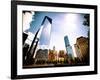 One World Trade Center (1WTC) and the 9/11 Memorial, Manhattan, New York, Vintage Colors-Philippe Hugonnard-Framed Photographic Print