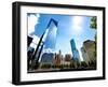 One World Trade Center (1WTC) and the 9/11 Memorial, Manhattan, New York-Philippe Hugonnard-Framed Premium Photographic Print