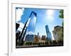 One World Trade Center (1WTC) and the 9/11 Memorial, Manhattan, New York-Philippe Hugonnard-Framed Photographic Print