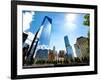 One World Trade Center (1WTC) and the 9/11 Memorial, Manhattan, New York-Philippe Hugonnard-Framed Photographic Print