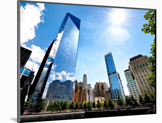 One World Trade Center (1WTC) and the 9/11 Memorial, Manhattan, New York-Philippe Hugonnard-Mounted Photographic Print