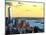 One World Trade Center (1WTC) at Sunset, Hudson River and Statue of Liberty View, Manhattan, NYC-Philippe Hugonnard-Mounted Photographic Print