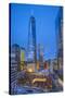 One World Trade Center and 911 Memorial, Lower Manhattan, New York City, New York, USA-Jon Arnold-Stretched Canvas