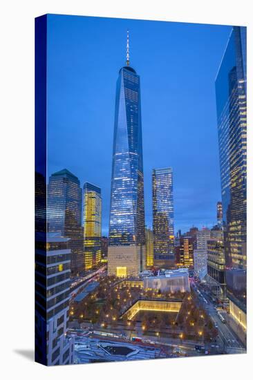 One World Trade Center and 911 Memorial, Lower Manhattan, New York City, New York, USA-Jon Arnold-Stretched Canvas