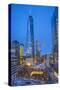 One World Trade Center and 911 Memorial, Lower Manhattan, New York City, New York, USA-Jon Arnold-Stretched Canvas