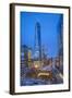 One World Trade Center and 911 Memorial, Lower Manhattan, New York City, New York, USA-Jon Arnold-Framed Photographic Print