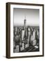 One World Trade Center and Lower Manhattan, New York City, New York, USA-Jon Arnold-Framed Premium Photographic Print