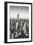 One World Trade Center and Lower Manhattan, New York City, New York, USA-Jon Arnold-Framed Premium Photographic Print