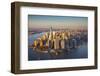 One World Trade Center and Lower Manhattan, New York City, New York, USA-Jon Arnold-Framed Premium Photographic Print