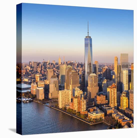 One World Trade Center and Lower Manhattan, New York City, New York, USA-Jon Arnold-Stretched Canvas