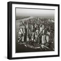 One World Trade Center and Lower Manhattan, New York City, New York, USA-Jon Arnold-Framed Premium Photographic Print