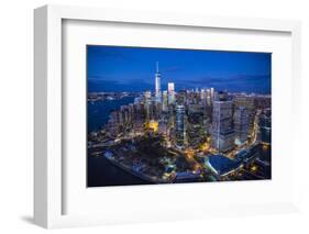 One World Trade Center and Lower Manhattan, New York City, New York, USA-Jon Arnold-Framed Photographic Print