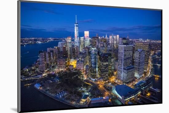 One World Trade Center and Lower Manhattan, New York City, New York, USA-Jon Arnold-Mounted Photographic Print