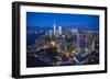 One World Trade Center and Lower Manhattan, New York City, New York, USA-Jon Arnold-Framed Photographic Print