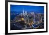 One World Trade Center and Lower Manhattan, New York City, New York, USA-Jon Arnold-Framed Photographic Print