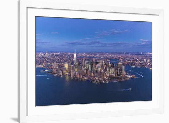 One World Trade Center and Lower Manhattan, New York City, New York, USA-Jon Arnold-Framed Photographic Print