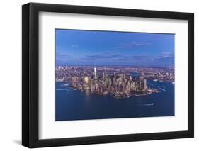 One World Trade Center and Lower Manhattan, New York City, New York, USA-Jon Arnold-Framed Photographic Print