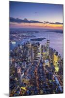 One World Trade Center and Lower Manhattan, New York City, New York, USA-Jon Arnold-Mounted Photographic Print