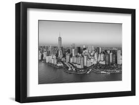 One World Trade Center and Lower Manhattan, New York City, New York, USA-Jon Arnold-Framed Photographic Print