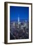 One World Trade Center and Lower Manhattan, New York City, New York, USA-Jon Arnold-Framed Photographic Print