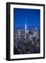 One World Trade Center and Lower Manhattan, New York City, New York, USA-Jon Arnold-Framed Photographic Print