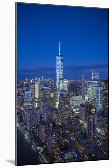 One World Trade Center and Lower Manhattan, New York City, New York, USA-Jon Arnold-Mounted Photographic Print