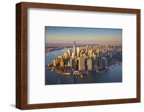 One World Trade Center and Lower Manhattan, New York City, New York, USA-Jon Arnold-Framed Photographic Print