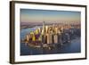 One World Trade Center and Lower Manhattan, New York City, New York, USA-Jon Arnold-Framed Photographic Print