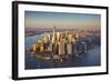 One World Trade Center and Lower Manhattan, New York City, New York, USA-Jon Arnold-Framed Photographic Print