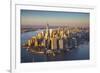 One World Trade Center and Lower Manhattan, New York City, New York, USA-Jon Arnold-Framed Photographic Print