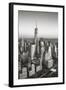 One World Trade Center and Lower Manhattan, New York City, New York, USA-Jon Arnold-Framed Photographic Print