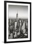 One World Trade Center and Lower Manhattan, New York City, New York, USA-Jon Arnold-Framed Photographic Print