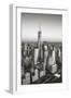 One World Trade Center and Lower Manhattan, New York City, New York, USA-Jon Arnold-Framed Photographic Print