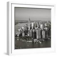 One World Trade Center and Lower Manhattan, New York City, New York, USA-Jon Arnold-Framed Photographic Print