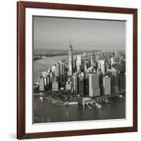 One World Trade Center and Lower Manhattan, New York City, New York, USA-Jon Arnold-Framed Photographic Print