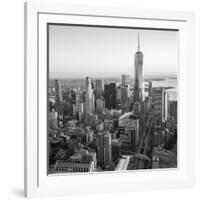 One World Trade Center and Lower Manhattan, New York City, New York, USA-Jon Arnold-Framed Photographic Print