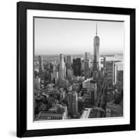 One World Trade Center and Lower Manhattan, New York City, New York, USA-Jon Arnold-Framed Photographic Print