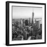 One World Trade Center and Lower Manhattan, New York City, New York, USA-Jon Arnold-Framed Photographic Print