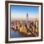 One World Trade Center and Lower Manhattan, New York City, New York, USA-Jon Arnold-Framed Photographic Print