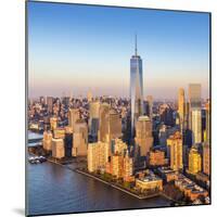 One World Trade Center and Lower Manhattan, New York City, New York, USA-Jon Arnold-Mounted Photographic Print