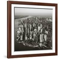 One World Trade Center and Lower Manhattan, New York City, New York, USA-Jon Arnold-Framed Photographic Print