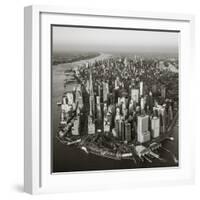 One World Trade Center and Lower Manhattan, New York City, New York, USA-Jon Arnold-Framed Photographic Print