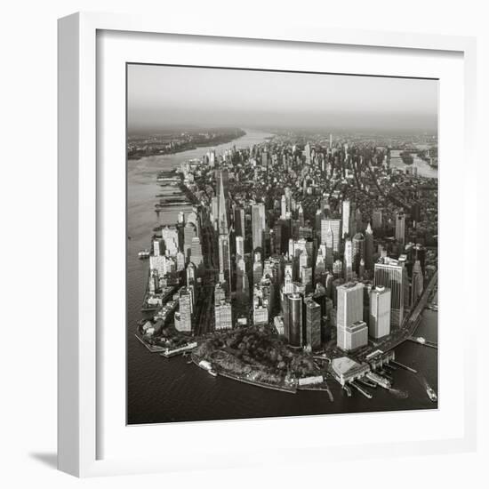 One World Trade Center and Lower Manhattan, New York City, New York, USA-Jon Arnold-Framed Photographic Print