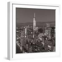 One World Trade Center and Lower Manhattan, New York City, New York, USA-Jon Arnold-Framed Photographic Print